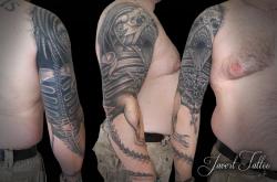 Javert tattoo vichy black and grey 78