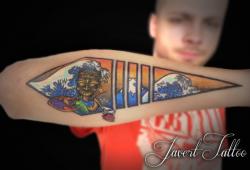 Javert tattoo vichy couleurs 73